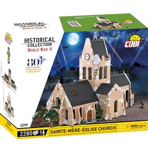 Klocki plastikowe COBI Historical Collection World War II Kościół Sainte-Mere-Eglise COBI-2299