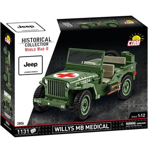 Klocki plastikowe COBI Historical Collection World War II Medical Willys MB COBI-2806