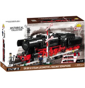 Klocki plastikowe COBI Historical Collection DR BR 52 Steam Locomotive & Railway Semaphore COBI-6287