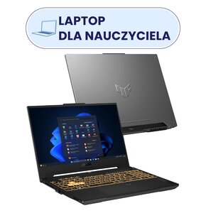 Laptop ASUS TUF Gaming F15 FX507VU-TT901W 15.6" IPS 144Hz i7-13620H 16GB RAM 1TB SSD GeForce RTX4050 Windows 11 Home