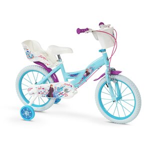 Rower dziecięcy HUFFY Disney Kraina Lodu 16 cali dla dziewczynki Niebieski