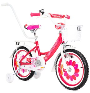 Rower dziecięcy GERMINA BMX 16 cali dla dziewczynki Różowy