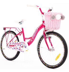 Rower dziecięcy GERMINA BMX 20 cali dla dziewczynki Różowy