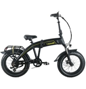 Rower elektryczny GERMINA Fat Bike U17 20 cali Czarny