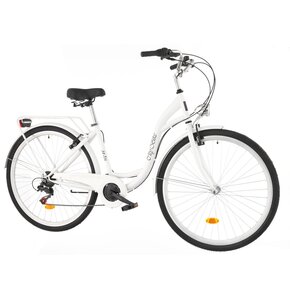 Rower miejski DAWSTAR Citybike S7B 28 cali damski 2024 Biały