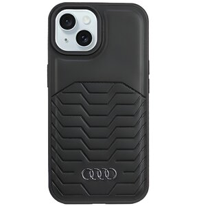 Etui AUDI Synthetic Leather MagSafe do Apple iPhone 13/14/15 Czarny