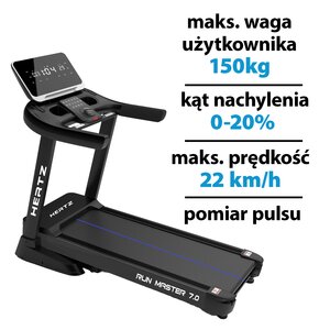 Bieżnia elektryczna HERTZ FITNESS Run Master 7.0 2206W 22km/h