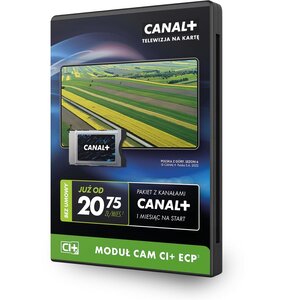 Telewizja na kartę Canal+ Usługa TNK Start+ (1 m-c na start z Canal +) z modułem cam CI+ ECP