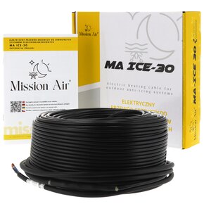Kabel grzewczy przeciwoblodzeniowy zewnętrzny MISSION AIR MA ICE-30 W/m 70 m (2100W)