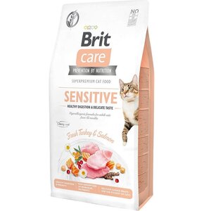 Karma dla kota BRIT CARE Grain Free Sensitive Indyk i Łosoś 7 kg