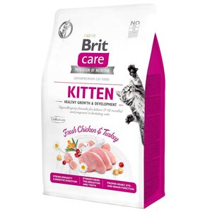 Karma dla kota BRIT CARE Grain-Free Kitten Kurczak z indykiem 0.4 kg