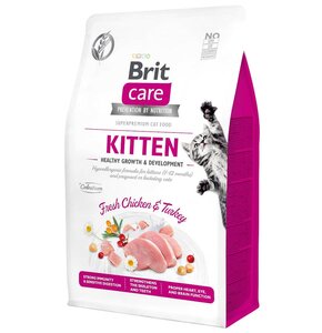 Karma dla kota BRIT CARE Grain Free Kitten Indyk i Kurczak 0.4 kg