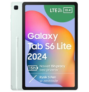 Tablet SAMSUNG Galaxy Tab S6 Lite 2024 10.4" 4/64 GB LTE Wi-Fi Miętowy + Rysik S Pen