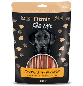 Przysmak dla psa FITMIN FFL Dog Treat Chicken & Cod Sandwich 200 g