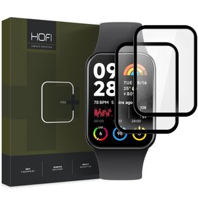 Szkło hybrydowe HOFI Hybrid Pro+ do Xiaomi Smart Band 8 Pro Czarny (2szt.)