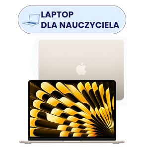 Laptop APPLE MacBook Air 2024 13.6" M3 8GB RAM 256GB SSD macOS Księżycowa poświata