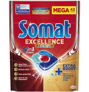 Tabletki do zmywarek SOMAT Excellence Premium 5w1 - 42 szt.