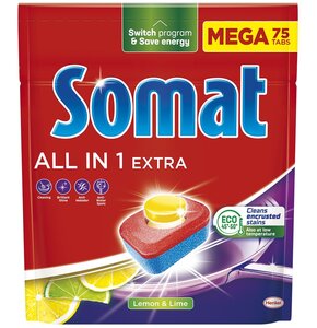 Tabletki do zmywarek SOMAT All in One Extra Lemon - 75 szt.