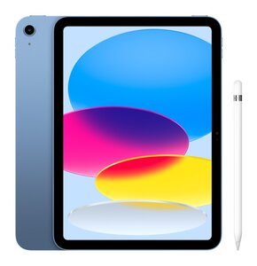 Tablet APPLE iPad 10.9" 10 gen. 64 GB Wi-Fi Niebieski + Rysik APPLE (1. gen) MQLY3ZM/A (z przejściówką Lightning)