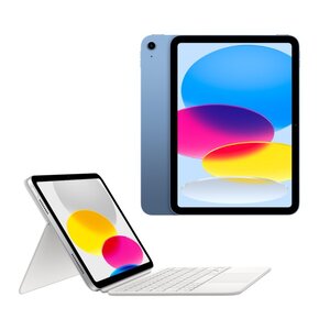 Tablet APPLE iPad 10.9" 10 gen. 64 GB Wi-Fi Niebieski + Etui na iPad APPLE Magic Keyboard Folio Biały Klawiatura