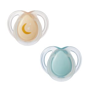 Smoczek TOMMEE TIPPEE Night Time 0-6 m (2 sztuki)