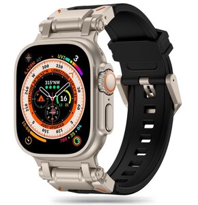 Pasek TECH-PROTECT Delta Pro do Apple Watch 4/5/6/7/8/9/SE/Ultra (42/44/45/49mm) Czarny-tytanowy