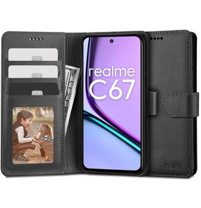 Etui TECH-PROTECT Wallet do Realme C67 4G/LTE Czarny