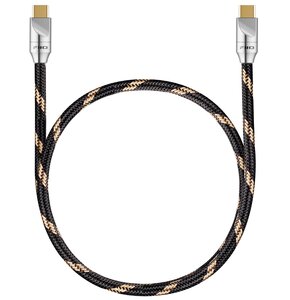 Kabel USB-C - USB-C FIIO LT-TC5 1.5 m Czarno-złoty