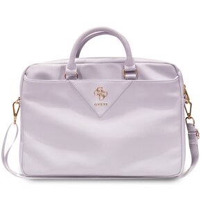Torba na laptopa GUESS Triangle 4G 16 cali Fioletowy
