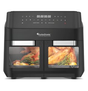 Air Fryer Frytkownica beztłuszczowa TURBOTRONIC TT-DAF7W Czarny z podwójnym koszem