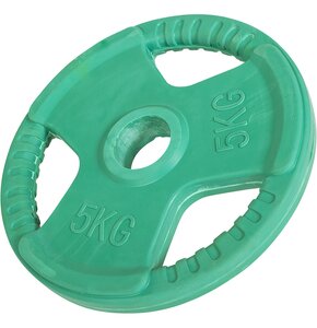 Obciążenie GORILLA SPORTS Grip 51 (5 kg) Zielony