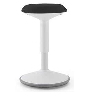 Ergonomiczny stołek balansujący BLACK POINT Hoker Biało-czarny BPSTOLEK80BC