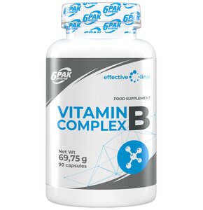 Kompleks witamin 6PAK Vitamin B Complex (90 kapsułek)