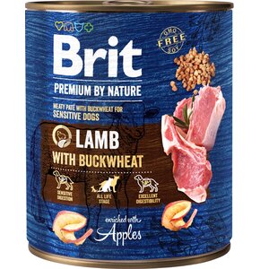 Karma dla psa BRIT Premium By Nature Jagnięcina z kaszą gryczaną 800 g