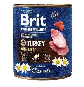 Karma dla psa BRIT Premium By Nature Indyk z wątróbką 800 g