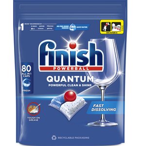 Kapsułki do zmywarki FINISH Powerball Quantum All in 1 Fresh - 80 szt.