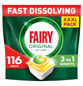 Kapsułki do zmywarki FAIRY Original All in One Lemon - 116 szt.