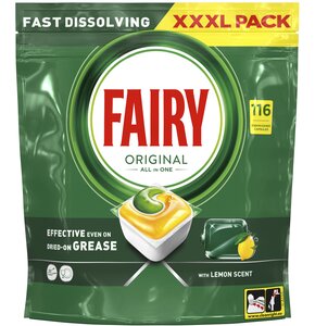 Kapsułki do zmywarki FAIRY Original All in One Lemon - 116 szt.