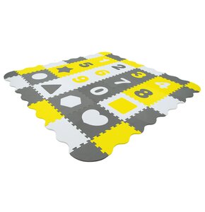 Mata piankowa HUMBI Puzzle 3w1 150 x 150 x 1 cm 3440 (36 elementów) Wielokolorowy