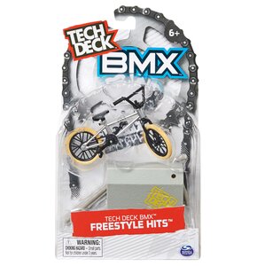 Fingerbike SPIN MASTER Tech Deck BMX Cult Srebrny z przeszkodą