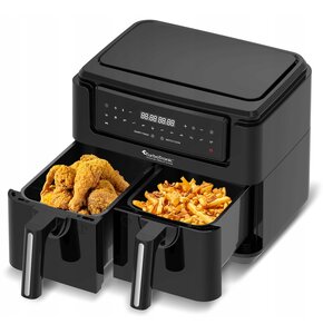 Air Fryer Frytkownica beztłuszczowa TURBOTRONIC TT-AF118 z podwójnym koszem Czarny