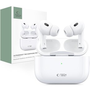 Słuchawki dokanałowe TECH-PROTECT UltraBoost TWS EearPhone Pro Biały