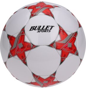 Piłka nożna PENN Bullet Star (rozmiar 5) Biało-czerwony