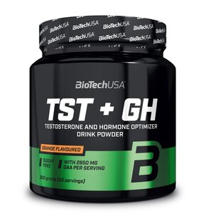 Booster testosteronu BIOTECH TST + GH Pomarańczowy (300 g)