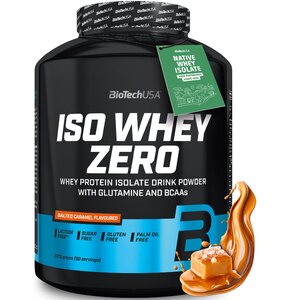 Odżywka białkowa BIOTECH Iso Whey Zero Słony karmel (2270 g) Bez cukru i laktozy