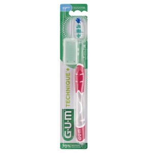 Szczoteczka do zębów SUNSTAR GUM Technique+ Miękka Full Biało-czerwony