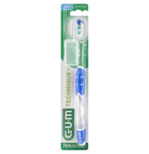 Szczoteczka do zębów SUNSTAR GUM Technique+ Niebiesko-przezroczysty