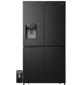 Lodówka HISENSE RQ7P522STFE MD Side by Side No Frost 178.5cm Czarna Kostkarka Wi-Fi ConnectLife My Fresh Choice