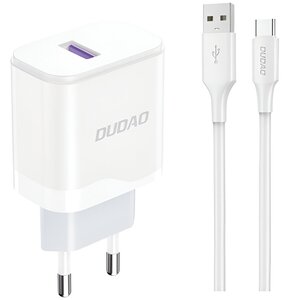 Ładowarka sieciowa DUDAO A20EU 18W Biały + Kabel USB - USB-C