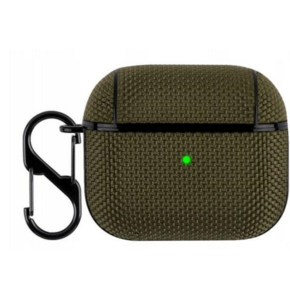 Etui na słuchawki BELINE Shell Cover do Apple Airpods 3 Oliwkowy